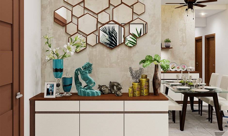 3bhk flat interiors for DNR Atmosphere in Bangalore