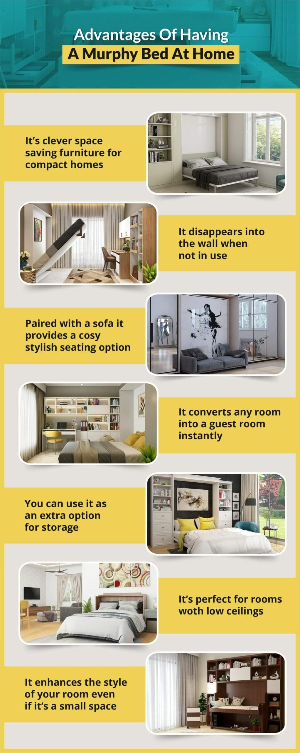 Advantages of having a murphy bed at home