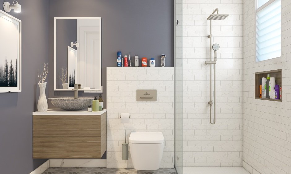 Bathroom interior designer in 2bhk apartment