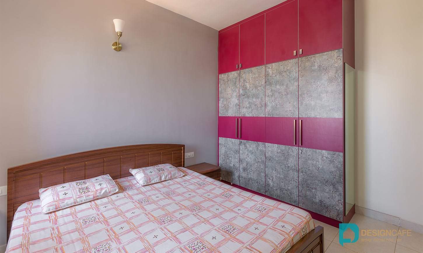 Bedroom designed by design cafe which is one of the best home interiors bangalore