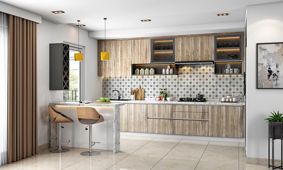 Waterproof wood-plastic racks protecting kitchen items from moisture