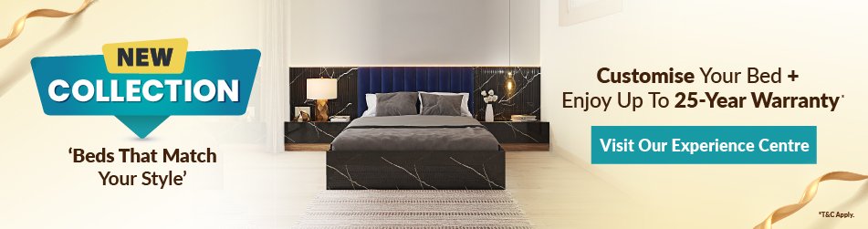 Customise your bed and enjoy up to 25 year warranty