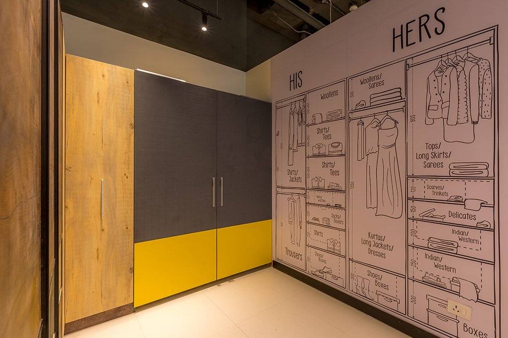 Walk-in wardrobe at Whitefield, bangalore