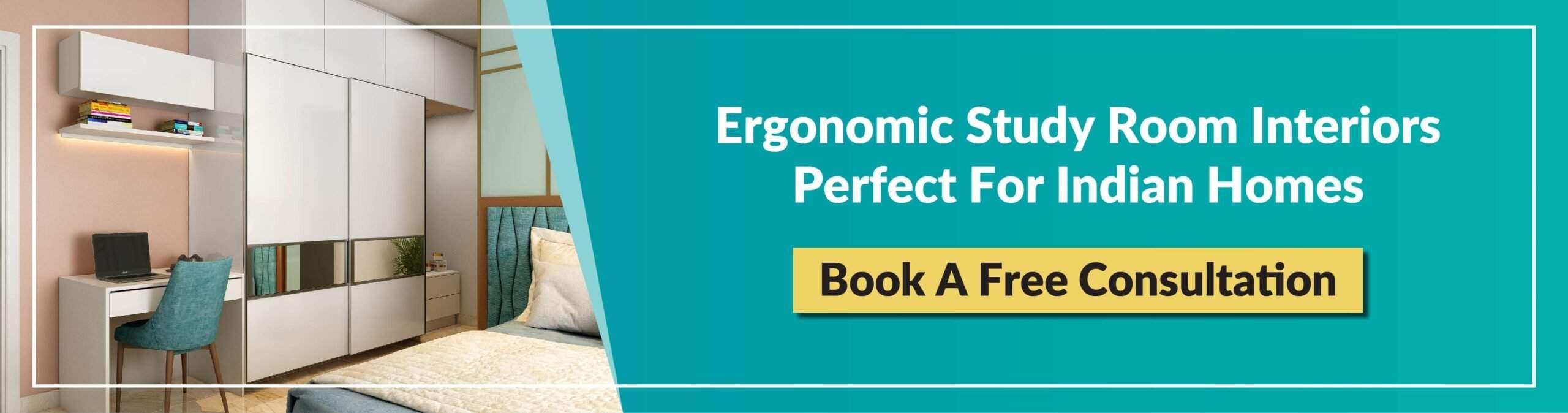 Ergonomic study room interiors perfect for indian homes