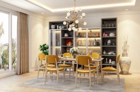 Glass crockery cabinet design for your beautiful dining room