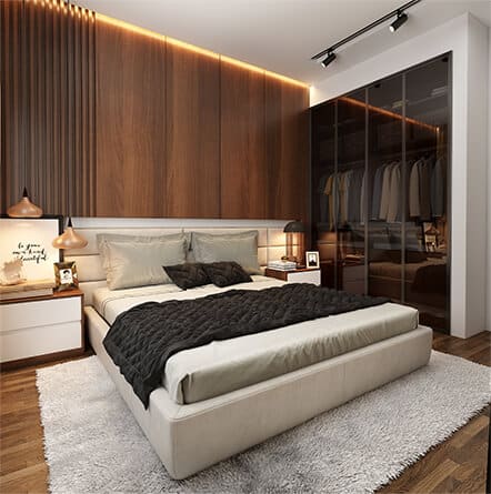 Interiors cost for 3BHK flat in Mysore from best luxury home interiors company.