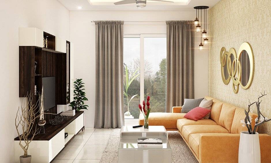 Kid-friendly living room, go either with high gloss or standard laminate to lend a premium look