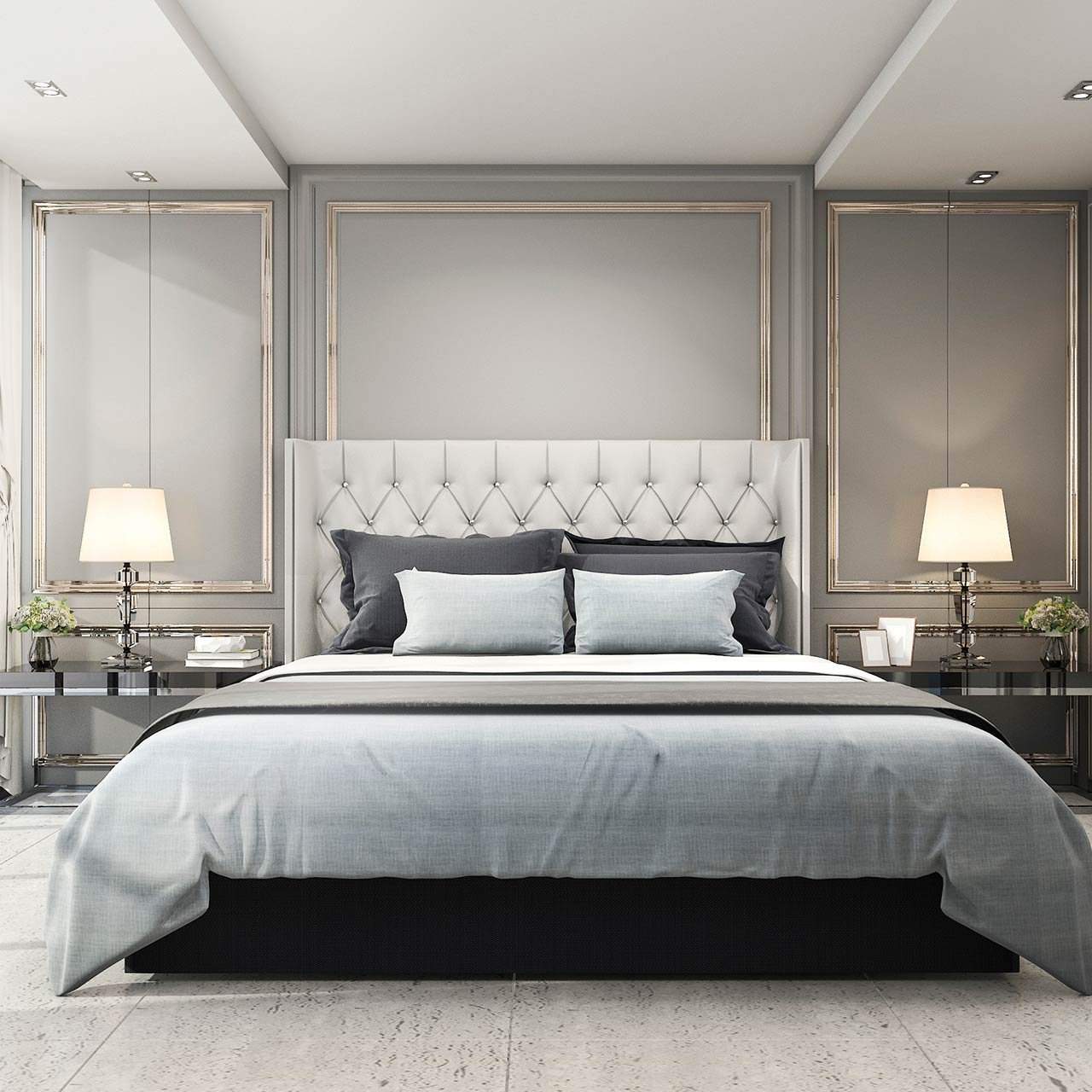 New Lamp Piece of Art Scanadivian Style Bedroom Design