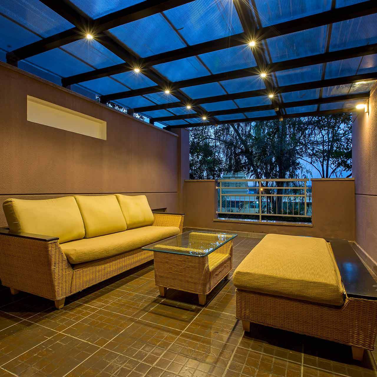 Outside Sit Out Design for Villa House