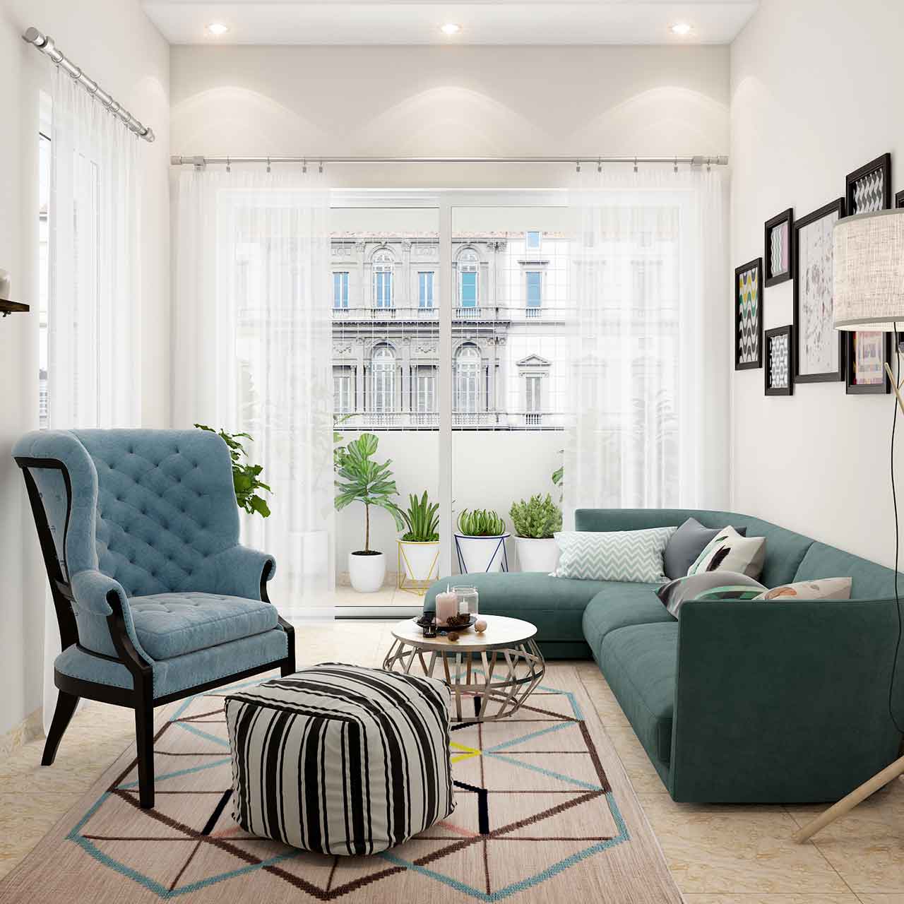 Scandinavian style is a hot favourite of most designers for living room interior design