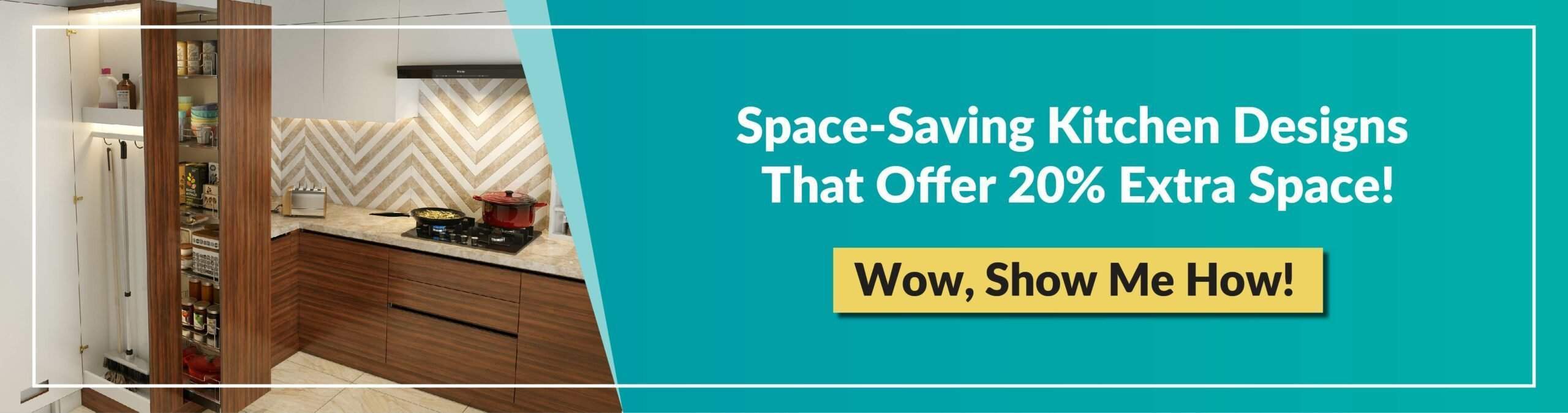 Space saving kitchen designs that offer 20% extra space!