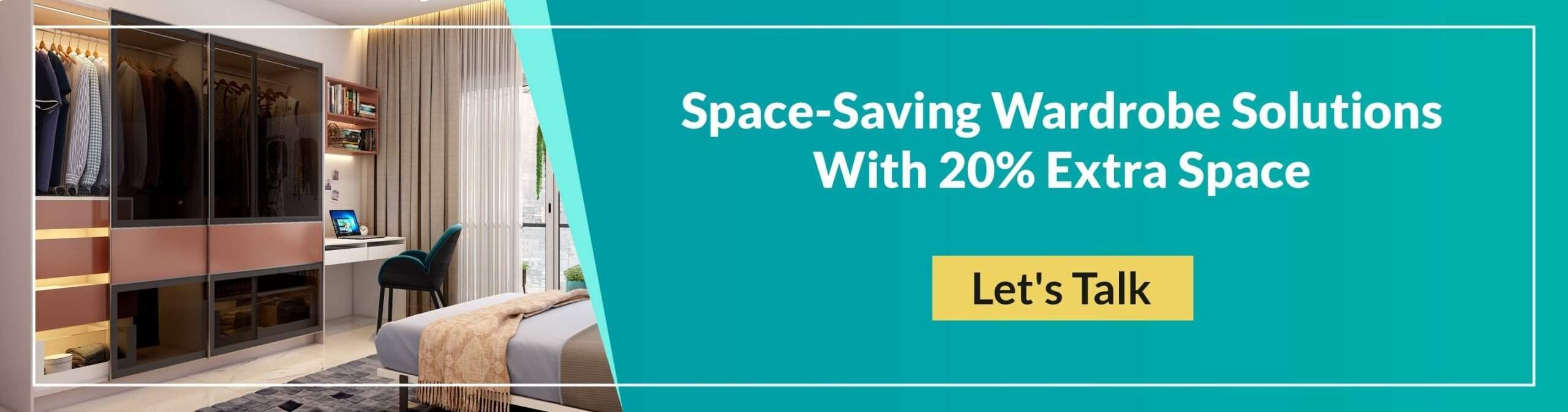 Space saving wardrobe solutions with 20% extra space