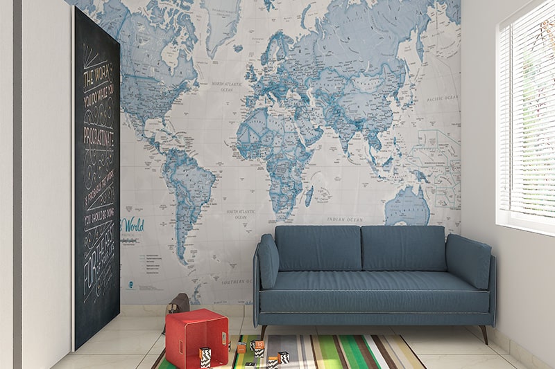 A travel themed room will make a fabulous teenage girl bedroom ideas