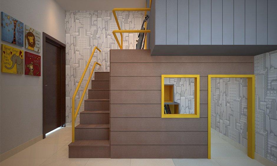 Vastu for childroom vastu in south-facing room with bed positioned for stability and security.